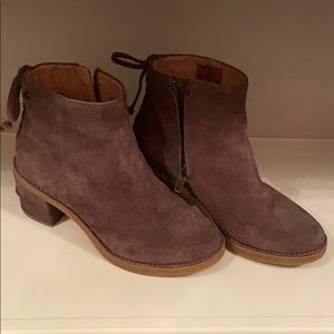Ugg ankle boots corrine sude zipup
